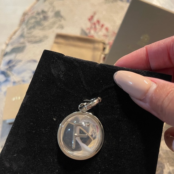 Burberry Silver Charm Necklace/Key Chain Letter F - Picture 4 of 6